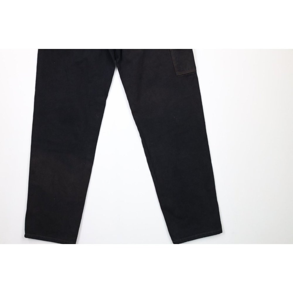 NOS Vtg 90s Pelle Pelle Mens 32x34 Spell Out Hip Hop Baggy Fit Big Pocket Jeans - Picture 10 of 12